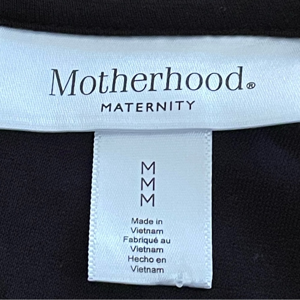 Motherhood Maternity Black and Black and White Striped Layer Long Sleeve Size M - Picture 3 of 16